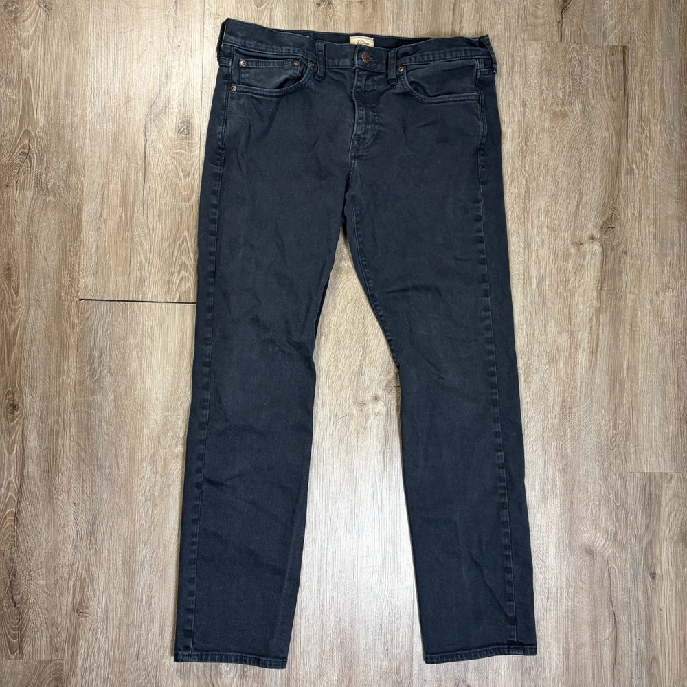 J Crew 484 Slim Men's Chino Pants 33x32 (33x31) Blue Tapered Khaki Cotton Blend